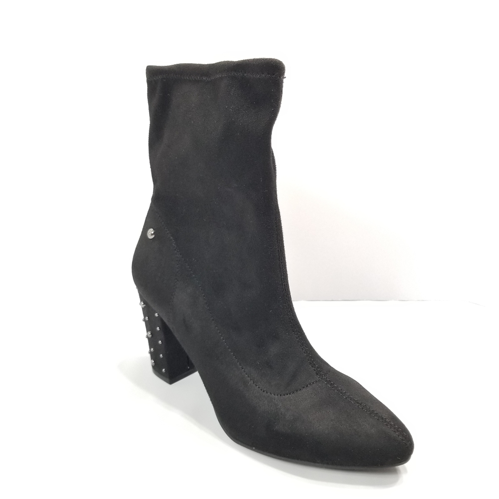 Simply Vera Black Studded Block Heel Boots